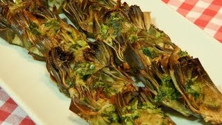 Receta fácil de alcachofas al horno [upl. by Placido]