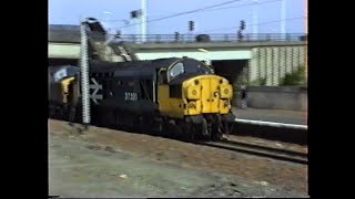 British Rail Scotrail 1989Glasgow Cardonald with classes 26 37 156 303 amp 318 [upl. by Airtap]