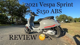 Vespa Sprint S150 ABS Review  Active Bodby Moto Review [upl. by Midas]