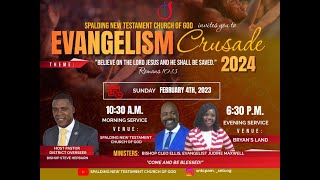 EVANGELISM CRUSADE FEBRUARY 4 2024  SNTCOG  BISHOP STEVE HEPBURN [upl. by Kalbli]