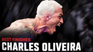 The Champ Has A Name 🏆  Charles Oliveiras Best Finishes  UFC 300 [upl. by Sharleen]