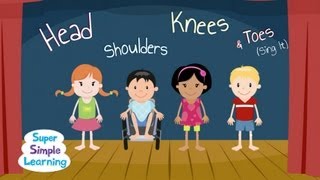 Head Shoulders Knees amp Toes Sing It  Follow Along  Super Simple Songs [upl. by Outhe780]