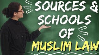 Muslim Law  Sources and Schools of Muslim law  LAW SCHOOL [upl. by Anesor701]