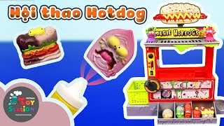 Grossery Gang  Máy bán xúc xích Horrid Hotdogs Machine và hội thao xúc xich rất lầy  ToyStation 89 [upl. by Lohner802]