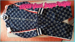 Gucci Jacquard Jogging Outfit Jacket amp Pants REVIEW [upl. by Nesnej744]