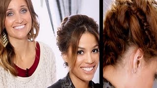 Easy Heatless CurlyStraight Updo for Homecoming FT CuteGirlsHairstyles [upl. by David]