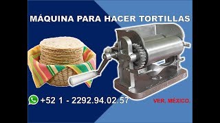 Maquina para hacer tortillas  Tortillera  GRUPO HALLEY [upl. by Ed318]