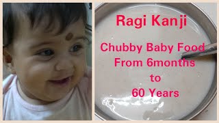 Ragi Kanji in Tamil Weight Gaining Food Recipe for BabiesChubby Baby [upl. by Hayifas]