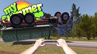 VANDALIZING THE INSPECTION SHOP Flipping the Sewage Truck  My Summer Car Gameplay Highlights Ep 23 [upl. by Lait1]