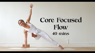 Core Focused Flow  Yoga with Katrina [upl. by Nojad839]