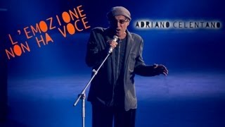 Adriano Celentano  Lemozione non ha voce LIVE 2012 [upl. by Anoblav]