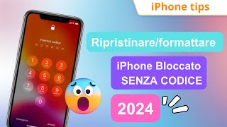 ResettareRipristinare iPhone BLOCCATO 2024 😎 senza codice 4 Modi [upl. by Eitsirc444]