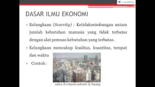 Pengantar Ekonomi Definisi Ilmu Ekonomi Ekonomi  SBMPTN UN SMA [upl. by Cornell]