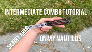 Intermediate balisong combo that anyone can learn Ft Nautilus trainer balisong fidgettoys [upl. by Severin]