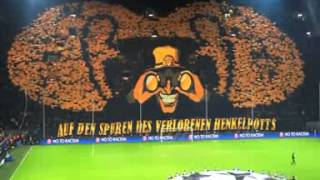 3D choreo Borussia Dortmund vs Málaga Champions League 09042013 Full HD [upl. by Einitsed]