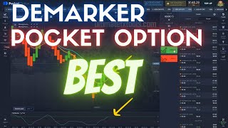 Pocket Option Moving Averages with Demarker [upl. by Babbie418]