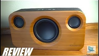 REVIEW ARCHEER A320 Bamboo Wood Bluetooth Speaker [upl. by Paloma]