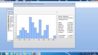 Tesis amp Econometría Normalidad de los Residuos en el Modelo de Exportaciones usando EVIEWS 8 [upl. by Morehouse429]