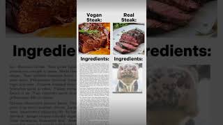 Vegan steak vs Real steak [upl. by Romaine]