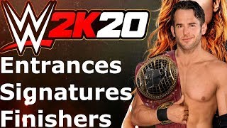 WWE 2K20 Roderick Strong EntranceSignaturesFinishers [upl. by Nibram933]