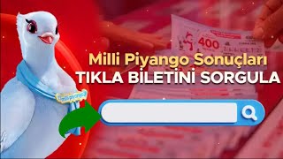 MİLLİ PİYANGO 2024 TIKLA BİLETİNİ SORGULAMA EKRANI MİLLİ PİYANGO BİLET SORGULAMA [upl. by Akiram]