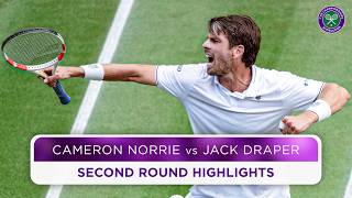 Thrilling British clash  Cameron Norrie vs Jack Draper  Highlights  Wimbledon 2024 [upl. by Dorrie38]