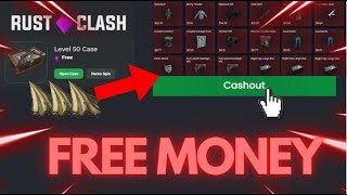 Winning 250 for FREE on RustClash insane snowball  Rust gambling [upl. by Nork]