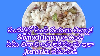 jeera rice in Telugu  cooking bhavanitelugufood recipe [upl. by Dnomad]