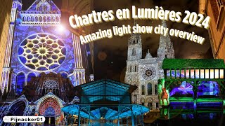 Chartres en Lumieres 2024  Impression of the spectacular light show [upl. by Rianon201]