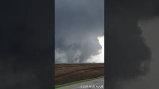 Crazy subvortex action during the Harlan Iowa wedge tornado April 26 2024 [upl. by Yeleak]