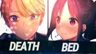 Nightcore  Death Bed  Powfu Switching Vocals  Lyrics [upl. by Inoek]