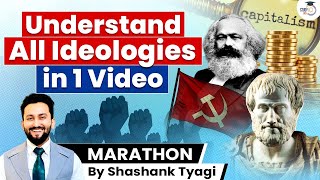 Capitalism  Communism  Socialism  Marxism amp Ideologies  UPSC [upl. by Edgerton]