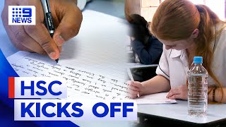 HSC final exams begin as education minister dismisses digital tests  9 News Australia [upl. by Aehc580]