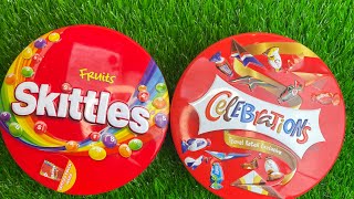 Oddly Satisfying Video  Unboxing Opening 2 Skittles And Celebration ASMR [upl. by Anuqahs]