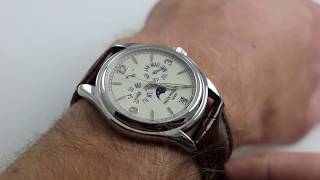 Patek Philippe Annual Calendar  Complications Ref 5146G001 Watch Review [upl. by Loftis]