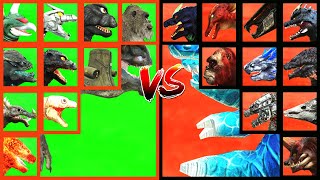 KAIJU TOURNAMENT King Titan ARK VS Godzilla Legendary VS Shimo VS Kong 2024 VS Sharkjira in ARBS [upl. by Nauqaj865]