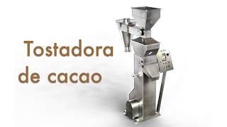 Tostadora de cacao Hot air roaster  Vulcanotec [upl. by Wilmar971]