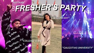 Freshers Party 2022 at Galgotias University ft raftaarmusic  VLOG [upl. by Cinnamon]