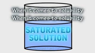 6c Solubility Song by Peter Weatherall [upl. by Marshal35]