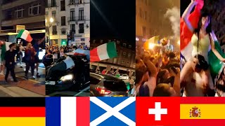 Reactions across Europe to Italys EURO 2020 win against England [upl. by Iaras]