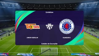 1 FC Union Berlin vs Rangers 27072024 Club Friendlies PES 2021 [upl. by Nirehtak]