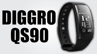 DIGGRO QS90  Smart wristband with 096inch OLED display  Get realtime weather updates [upl. by Ara]