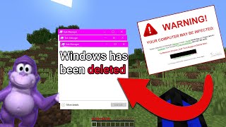 Minecraft But I Installed 100 Viruses [upl. by Ellord]