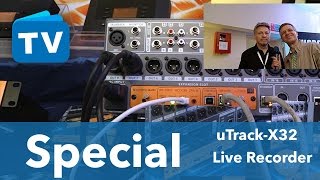 Cymatic Audio uTrackX32 Live Recorder [upl. by Liuqa585]