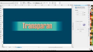 Cara Membuat Dua Sisi Objek Transparan  Belajar CorelDRAW [upl. by Teddman370]