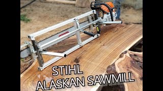 STIHL MS 661 ALASKAN SAWMILL [upl. by Nmutua]