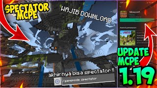 Bisa SPECTATOR MODE Di MCPE 119  WILD UPDATE  minecraft beta 119024 [upl. by Akahc]