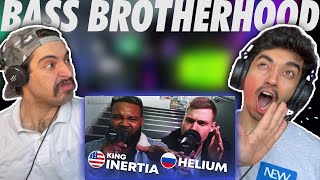 THRILLERS REACT  King Inertia 🇺🇸 x Helium 🇷🇺  Bass Brotherhood  REACTION VIDEO [upl. by Marylynne]