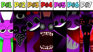 Phase 1 VS Phase 2 VS Phase 3 VS Phase 4 VS Phase 5 VS Phase 6 VS Phase 7 in Incredibox Sprunki [upl. by Zipporah]