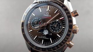 Omega Speedmaster Moonwatch Moonphase Chronograph 30423445213001 Omega Watch Review [upl. by Katz]